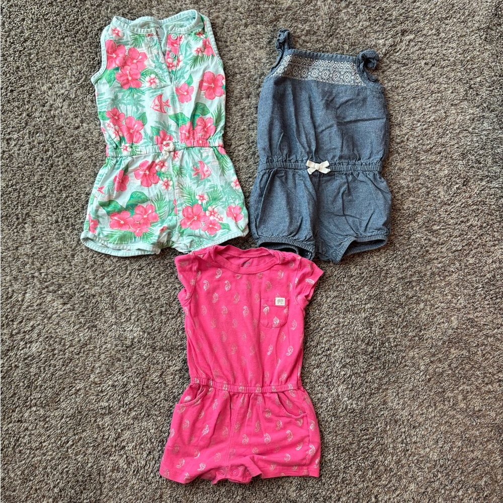 Carter's Toddler Romper Lot